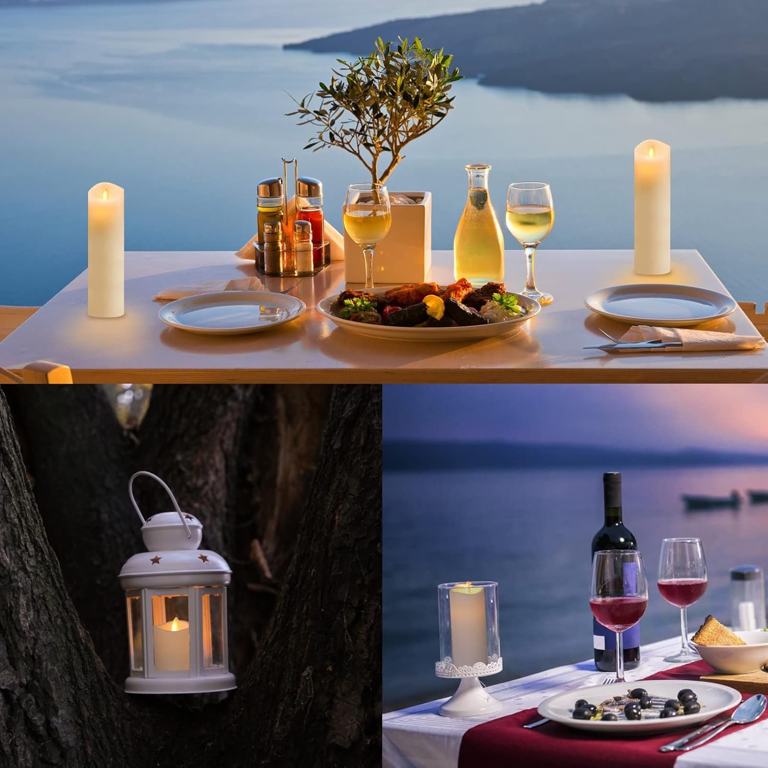 24 Pack Flameless Candles Battery Operated Waterproof Led Candles (D:2.2" X H:3" 4" 5") Candles with 4 Remotes Control for Wedding, Party, Birthday, Outdoor/Indoor Decoration - Image 6