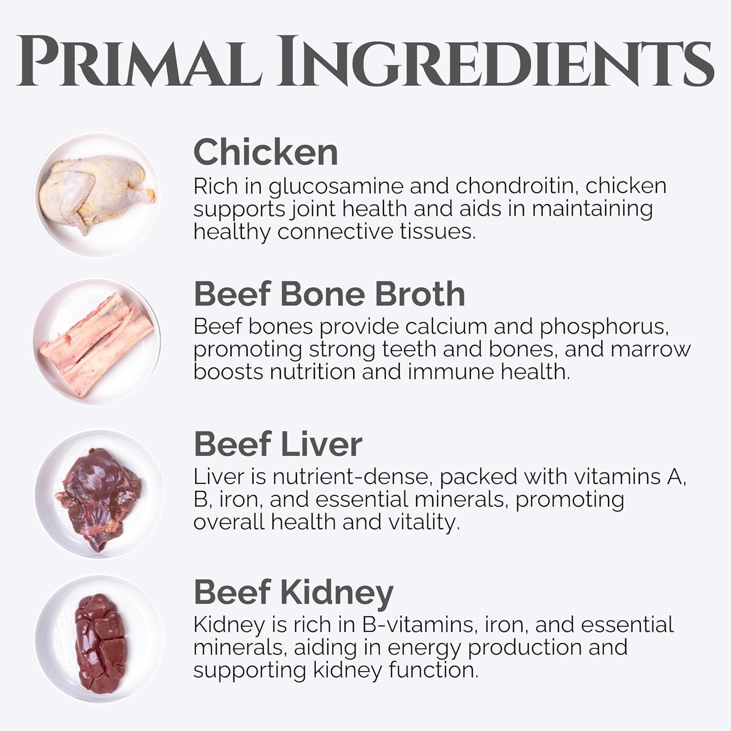 Beast & Bird (Beef and Chicken) Dog Treats - Gut and Digestion, Immune Response, Diabetic Support - Chicken, Beef Liver, Kidney, Heart, Chicken Cartilage - Heart of The Canine - 6oz - Image 3