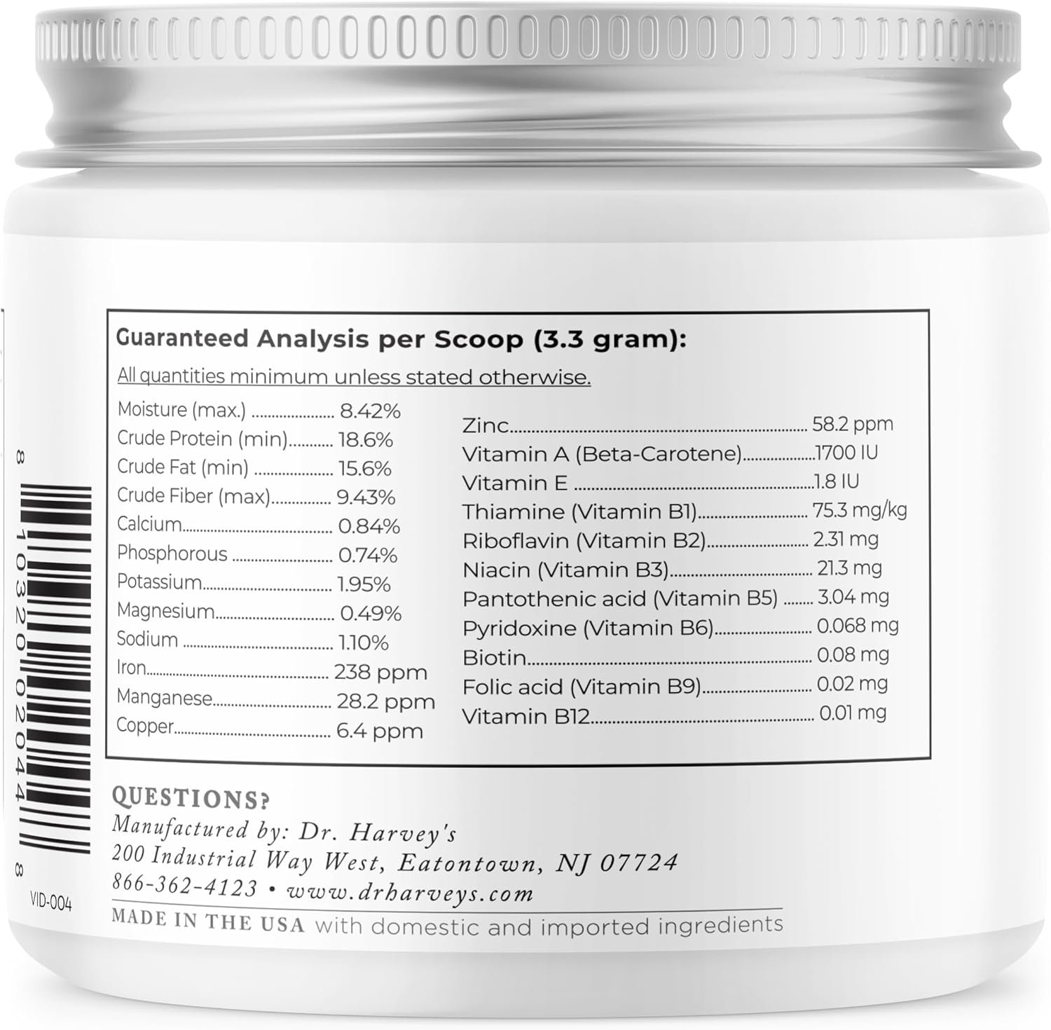 Dr. Harvey's Herbal Multi-Vitamin and Mineral Supplement for Dogs (7 Ounces) - Image 9