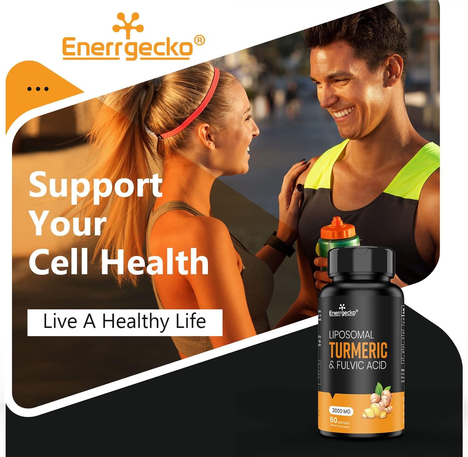 2000 mg Liposomal Turmeric Curcumin with Black Pepper & Ginger for Superior Absorption with Fulvic Acid and Humic Acid 180 Softgels - 3 Month Supply - Image 8