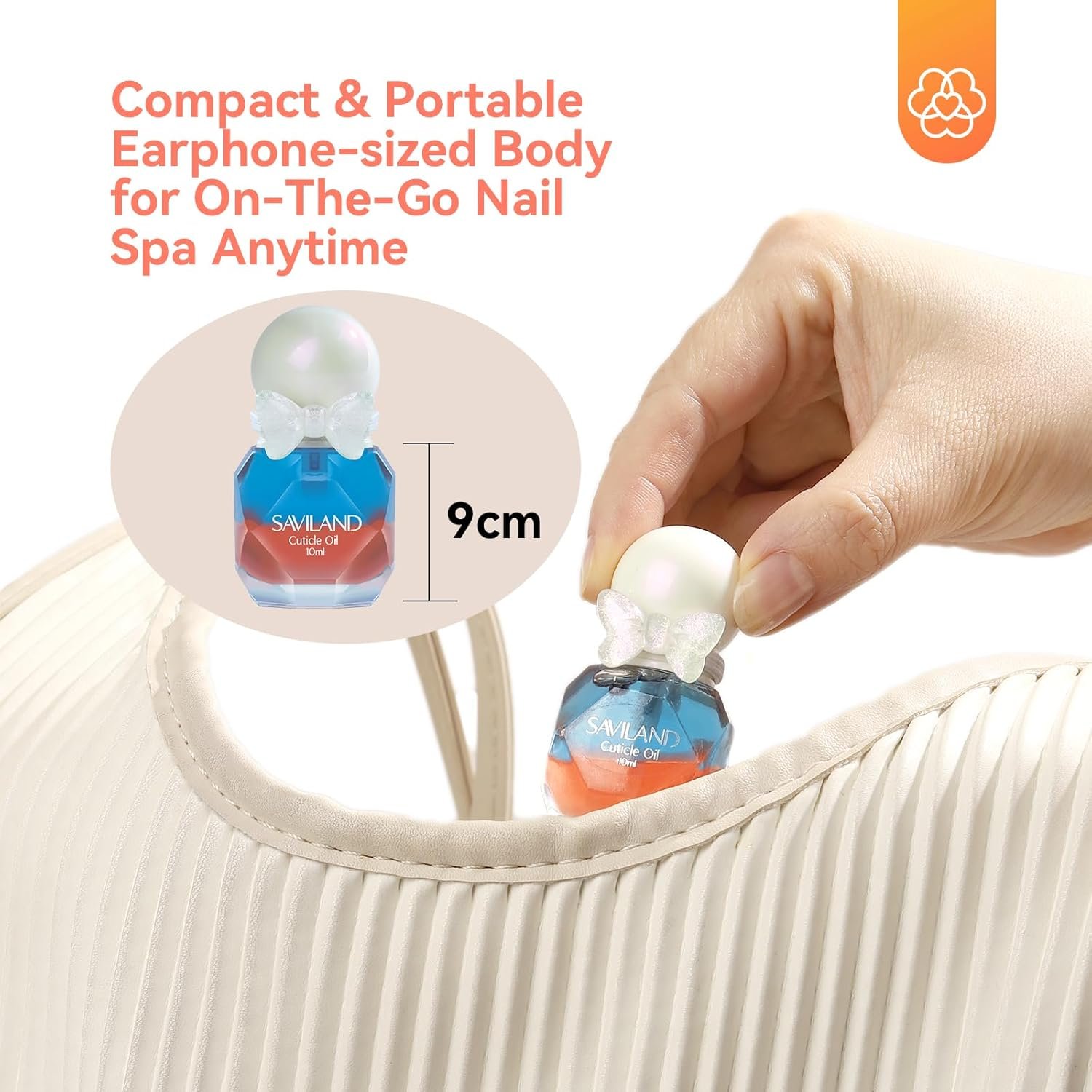 SAVILAND 3PCS Cuticle Oil Set, Nail Cuticle Protector Grapeseed Oil Nail Strengthener Oil for Thin Nails Growth Nail Hardener for Smoothing Nourishing - Image 8