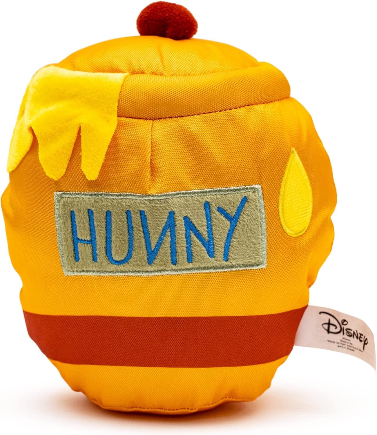 Buckle-Down Disney Dog Toy, Winnie The Pooh Hunny Pot Yellow Pet Toy, Ballistic Nylon Plush - Image 2