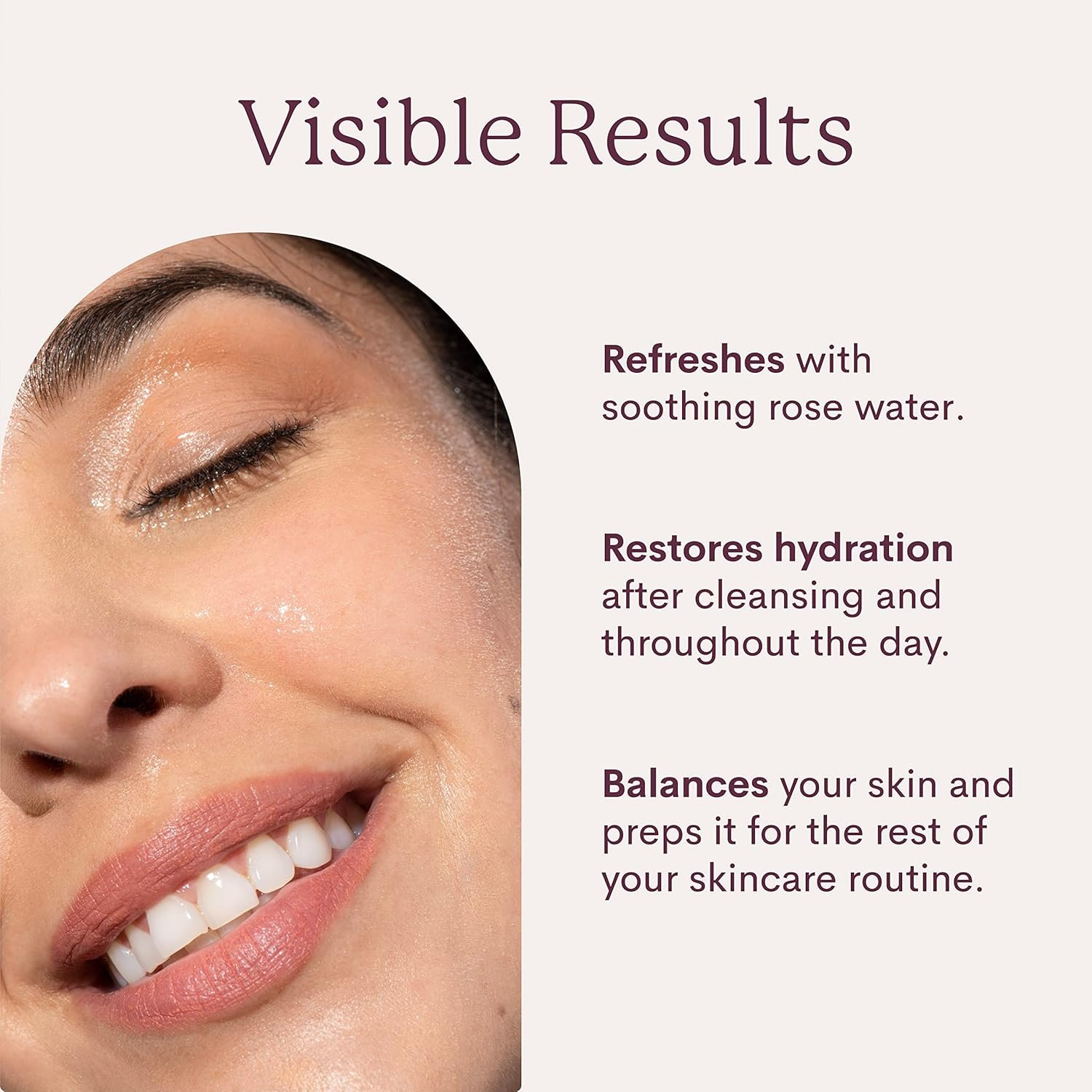 Rosewater Toner | 100% Vegan & Cruelty Free | Hydrating Rose Water Spray Mist | Alcohol Free | Refreshing Facial Toner for All Skin Types | Rose and Shine by Fleur & Bee - 3.4 fl oz - Image 4