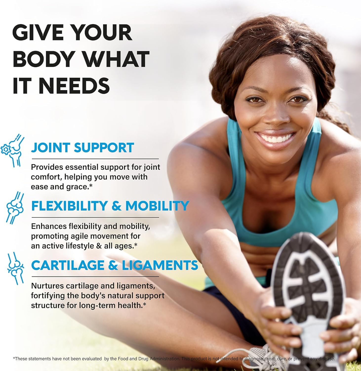 Glucosamine Chondroitin MSM Collagen | FSA HSA Eligible | Joint Support Supplement 2800 mg | Made in USA | FSA Approved Product Items | Flexibility Nutritional Vitamins | For Men & Women, 120 Capsules - Image 3