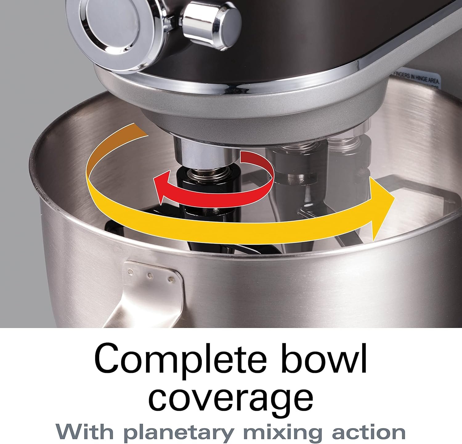 Hamilton Beach Professional All-Metal Stand Mixer with Specialty Attachment Hub, 5 Quart Bowl, 12 Speeds, Includes Flat Beater, Dough Hook, Whisk (63240) - Image 4