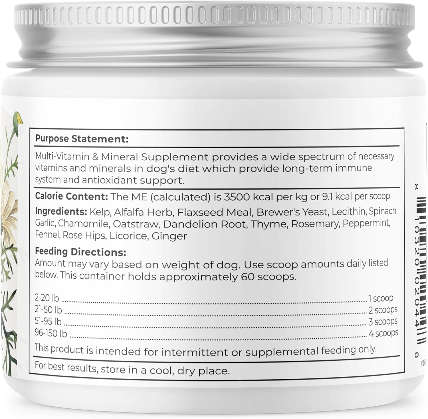 Dr. Harvey's Herbal Multi-Vitamin and Mineral Supplement for Dogs (7 Ounces) - Image 8