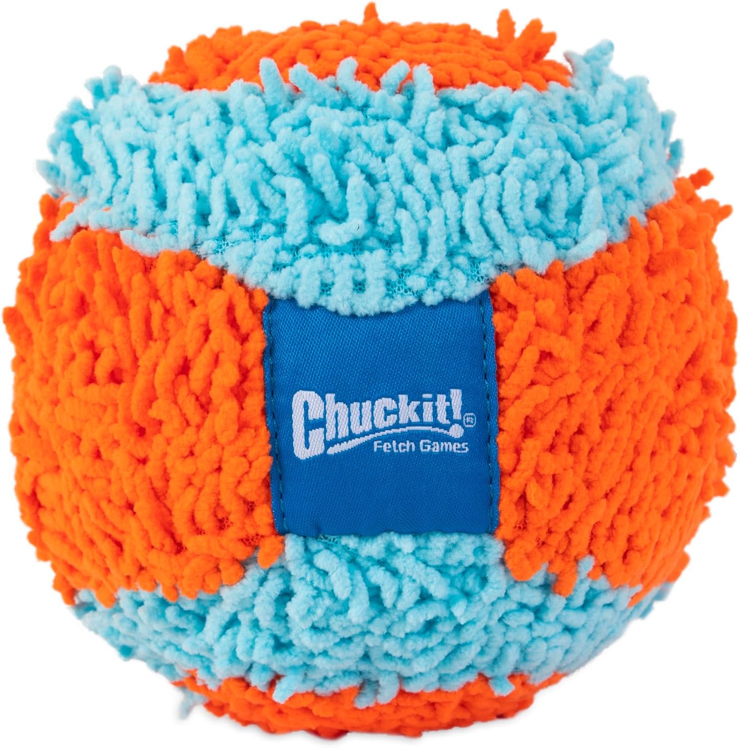 Chuckit! Indoor Fetch Ball Dog Toy (4.75 Inch), Orange and Blue - Image 3