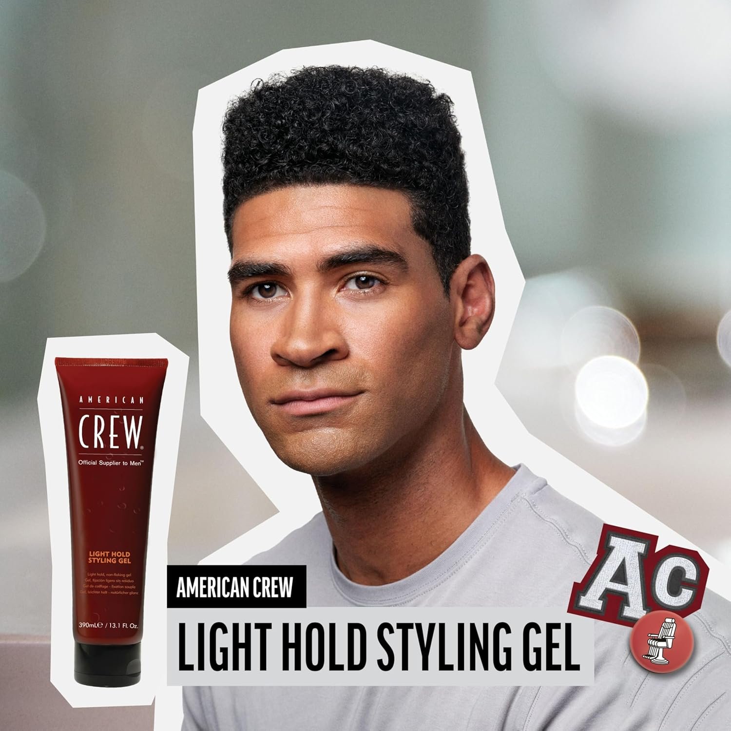 American Crew Men's Hair Gel, Light Hold, Non-Flaking Styling Gel, 13.1 Fl Oz - Image 6