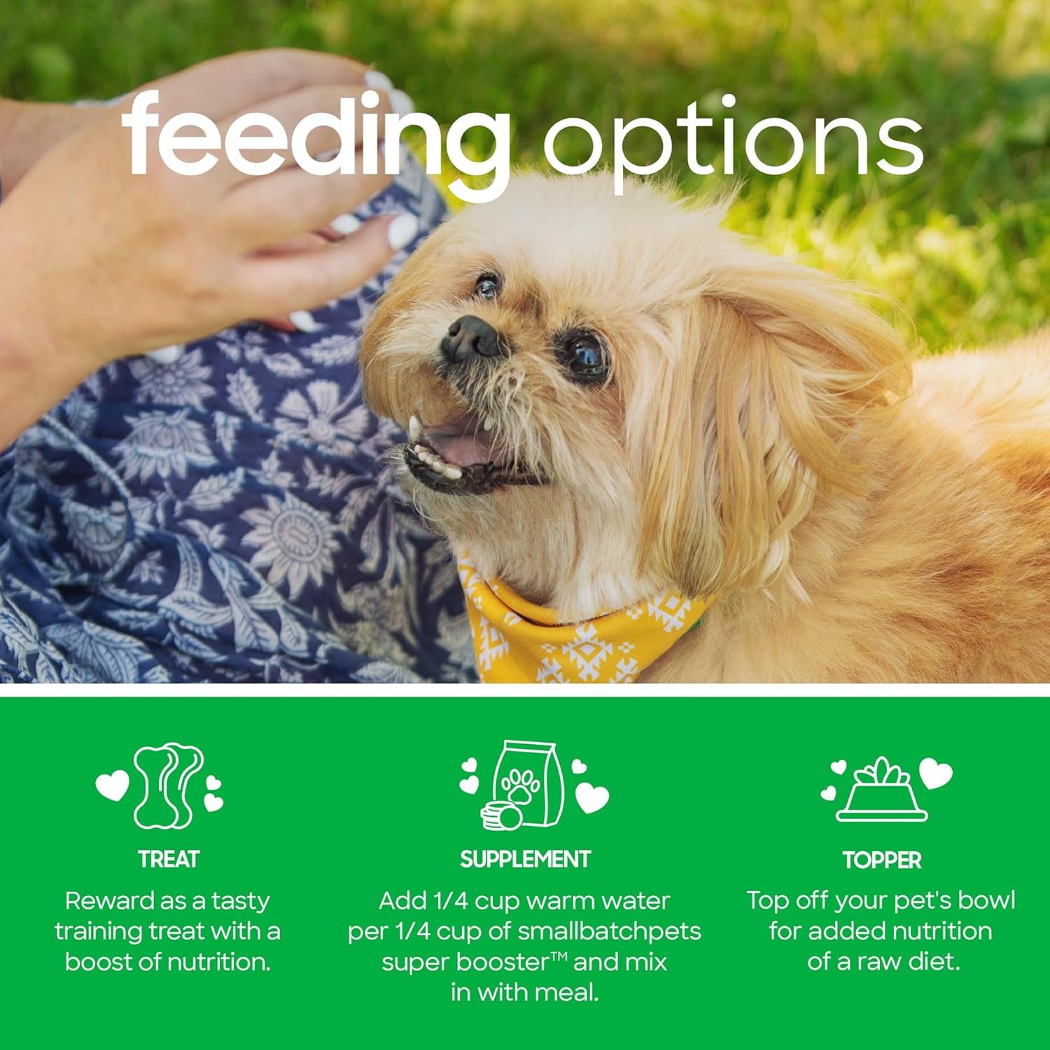 smallbatch Pets Freeze-Dried Super Booster Duck Bites for Dogs & Cats, 7 oz, Made in The USA, Organic Produce, Humanely Sourced Meat, Single Source Protein, Mixer & Topper, Mushrooms and Probiotics - Image 5