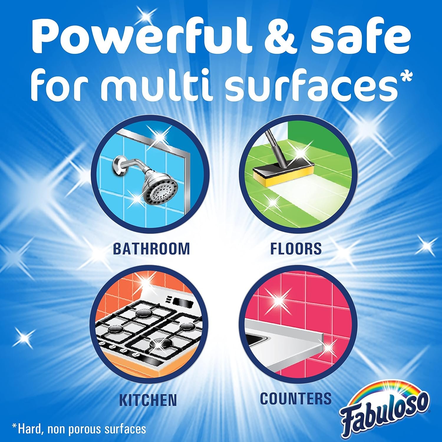 Fabuloso Multi-Purpose Cleaner 2X Concentrated, Refreshing Lemon- 56 fl oz(Pack of 6) - Image 6