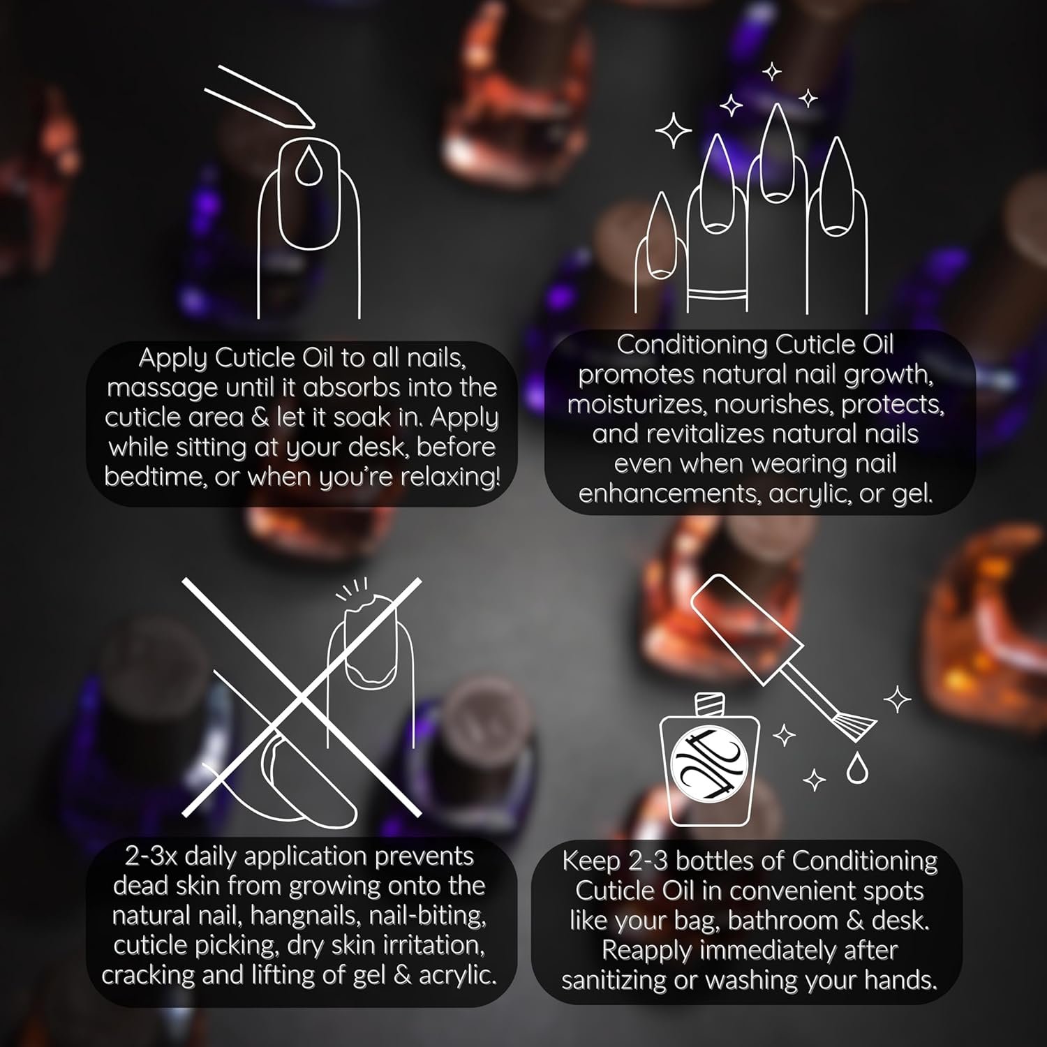 Tammy Taylor Hydrating Nail Cuticle Oil w/Cuticle Cream | Peach Cuticle Softener w/Vitamin E, Jojoba Oil, Natural Ingredients & USA Made Professional Nail Growth Oil for Growth and Strength .50 oz - Image 7