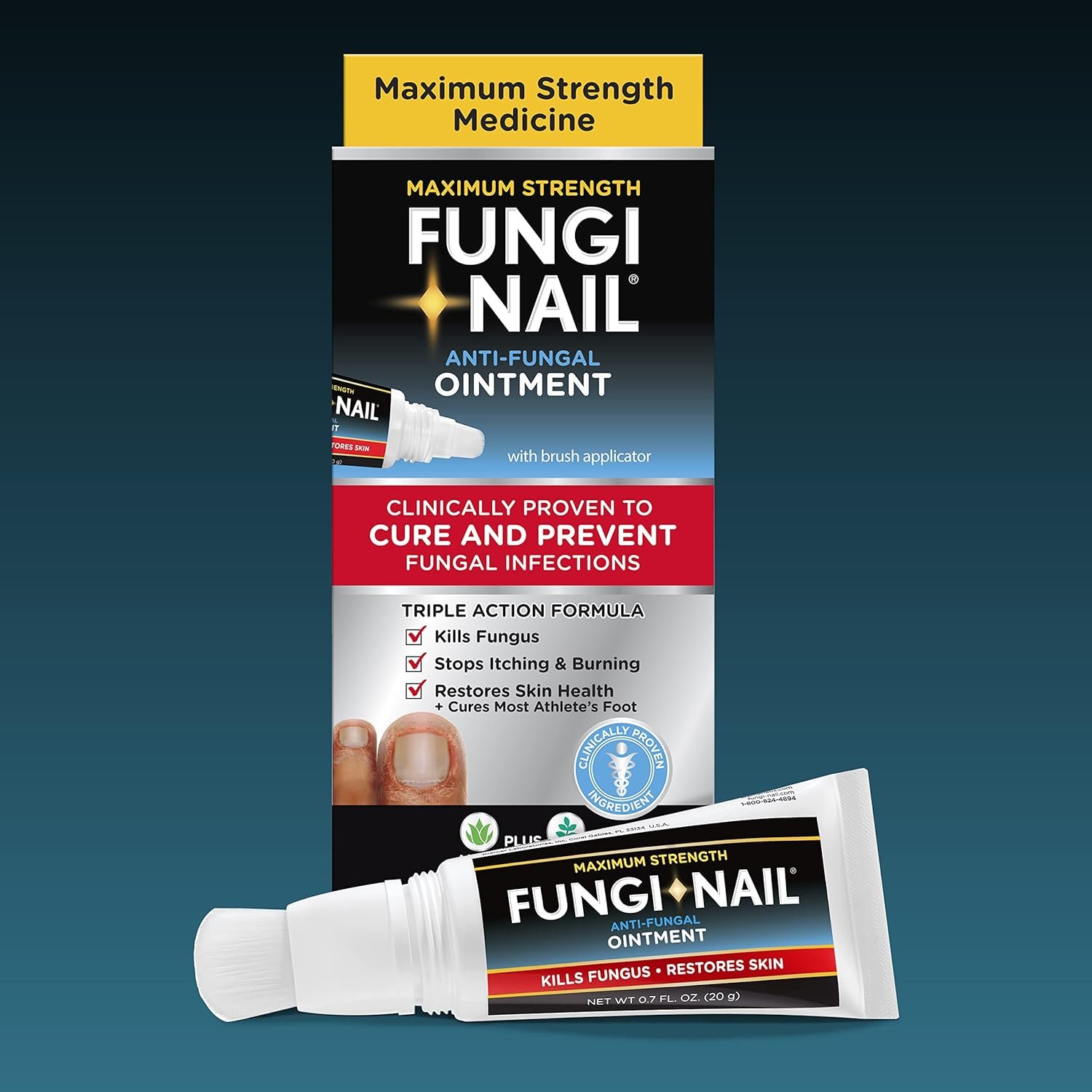 Fungi Nail Anti-Fungal Ointment, Kills Fungus That Can Lead to Nail & Athlete’s Foot with Tolnaftate & Clinically Proven to Cure Infections, Natural Color, 0.7 Fl Oz - Image 10