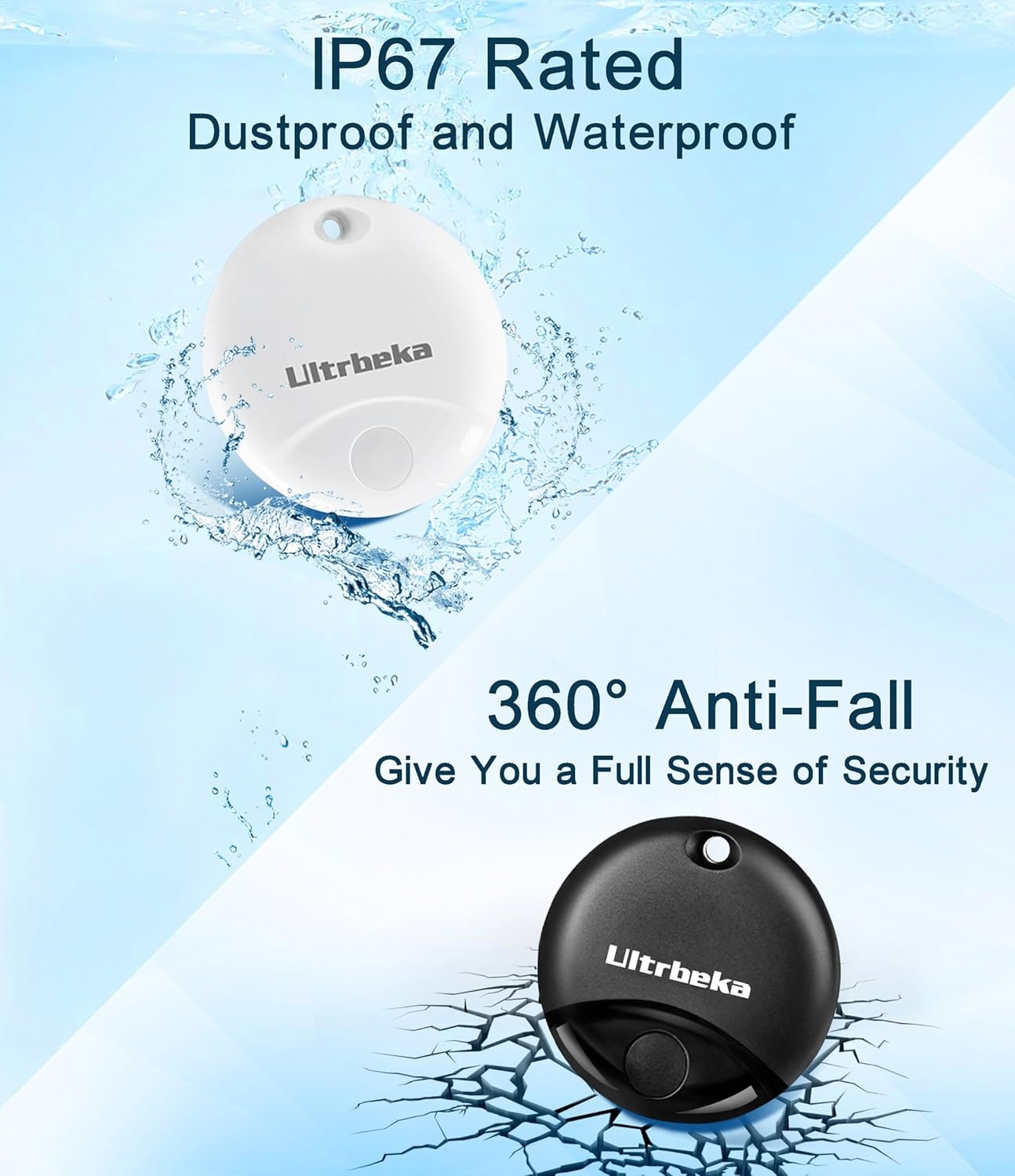 Air Tag 2 Pack Work with Apple Find My (iOS only), Item Finder Tag, Waterproof Mini Trackers for Bags, Luggage, Package, Comes with 2 Keyrings - Image 9