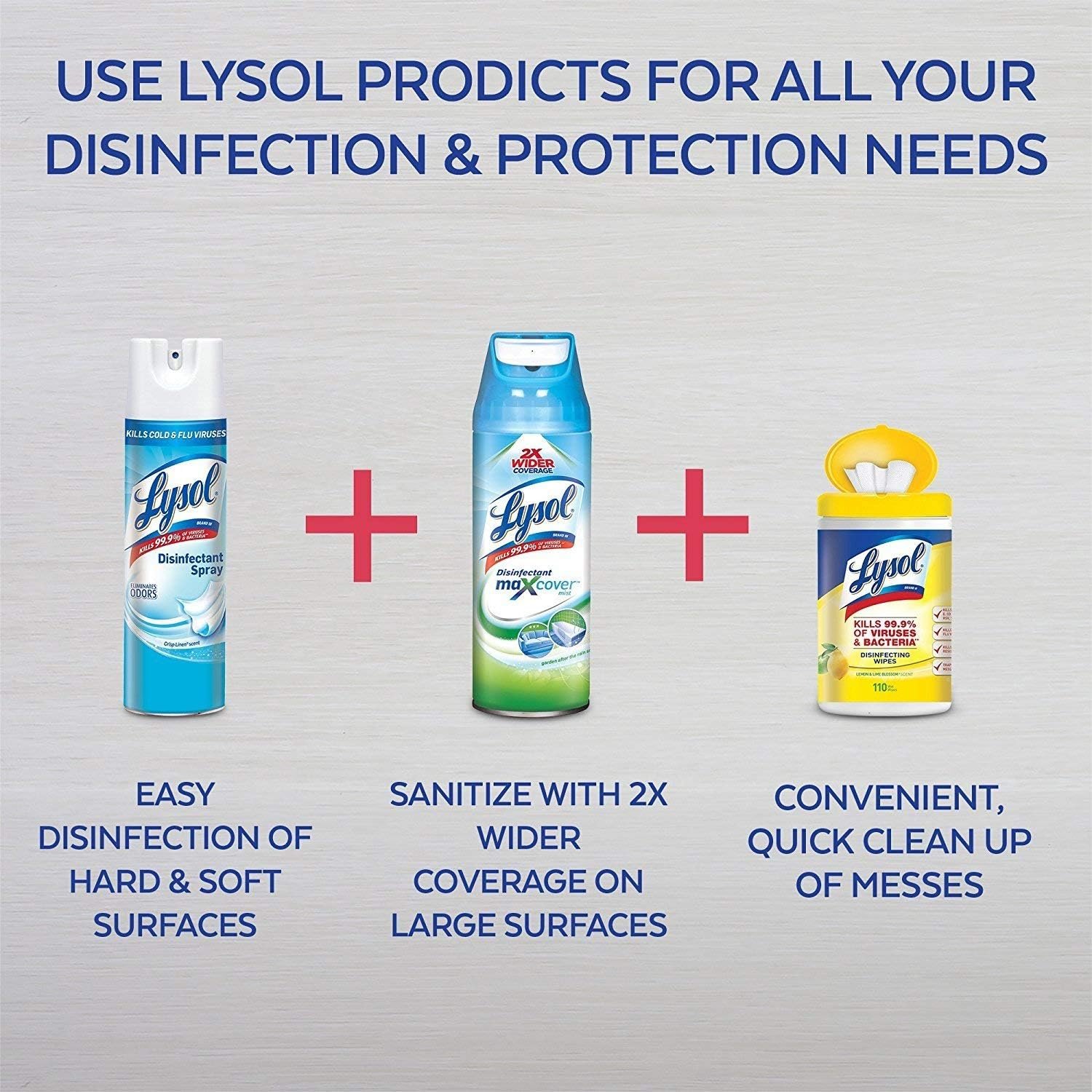 Lysol Disinfectant Spray, Crisp Linen, 228oz (12X19oz) - Image 7
