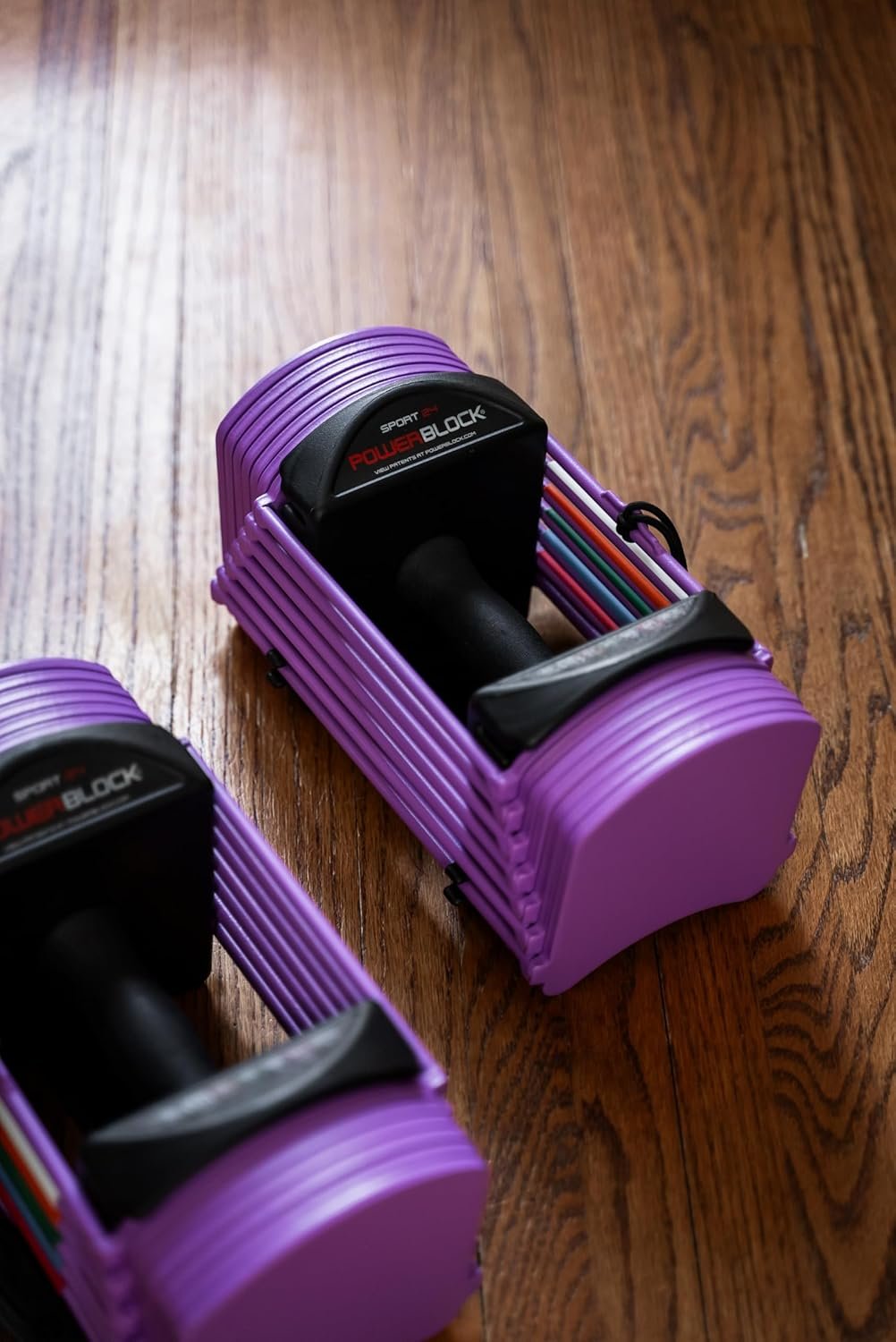 PowerBlock Sport 24 Adjustable Dumbbells, Sold in Pairs, 3-24 lb. Dumbbells, Durable Steel Build, Innovative At Home Workout Equipment, All-in-One Exercise Dumbbells, Strength Training - Image 3