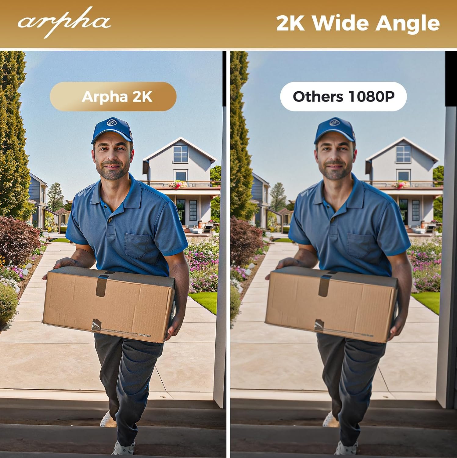 WiFi Smart Door Lock with Camera, 5-in-1 Fingerprint Keyless Entry Door Lock - 2K Video Doorbell Camera • Two-Way Audio • Dual Motion Sensors • App Remote Control • Keypad Code • 32G Storage Capacity - Image 3