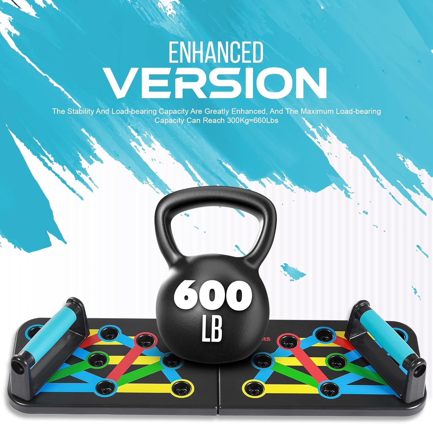 Push Up Board | Premium Push Up Board for Men and Women | Multi-function Color Coded Adjustable Handles Push-Up Stand Bars | Exercise Fitness Equipment & Strength Training - Image 6