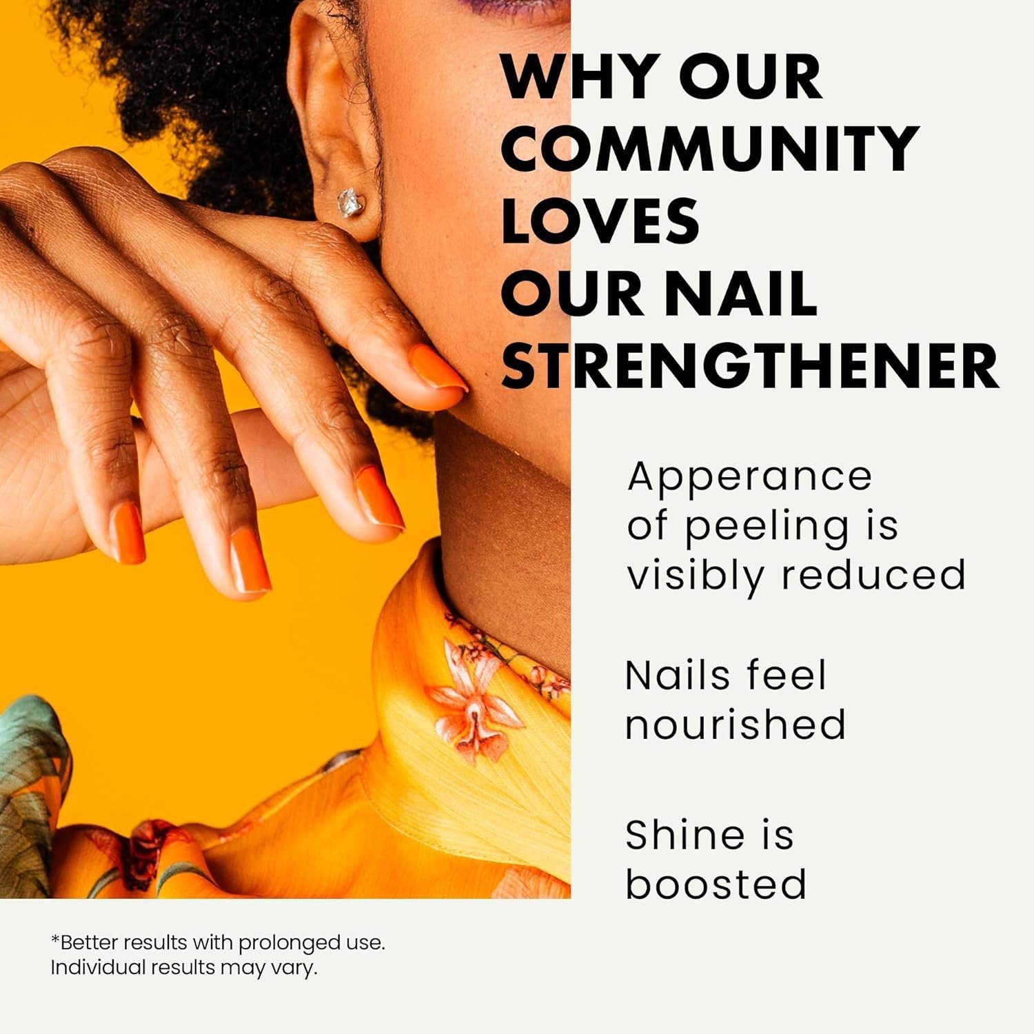Nail Strengthener for Damaged Nails, Clear Nail Polish & Nail Hardener for Nail Care, Nail Repair & Nail Growth - Enhances Nail Shine & Strength, Helps to Reduce Cracks & Splitting in Nails 0.24 Fl Oz - Image 3
