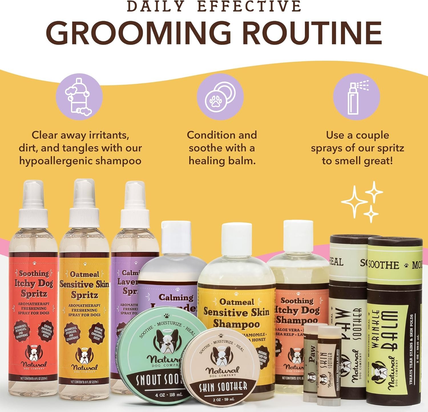 Natural Dog Company Oatmeal Shampoo for Dogs with Sensitive Skin, Ideal Anti Itch Dog Shampoo and Puppy Shampoo Oatmeal Itch Relief Dog Dandruff Shampoo, Aloe Itchy Skin Relief for Dogs 12 oz - Image 8