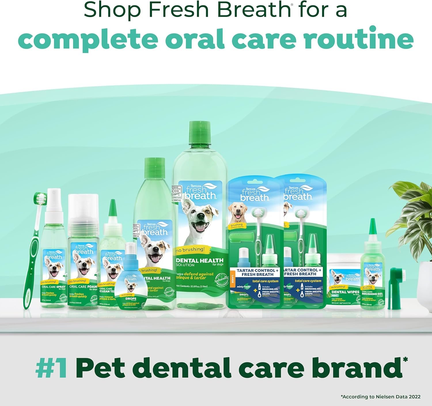 TropiClean Fresh Breath Dental Water Additive Concentrate | Dog Teeth Cleaning | Dog Breath Freshener | Dog Dental Care| Made in the USA | 2.2 oz. - Image 7