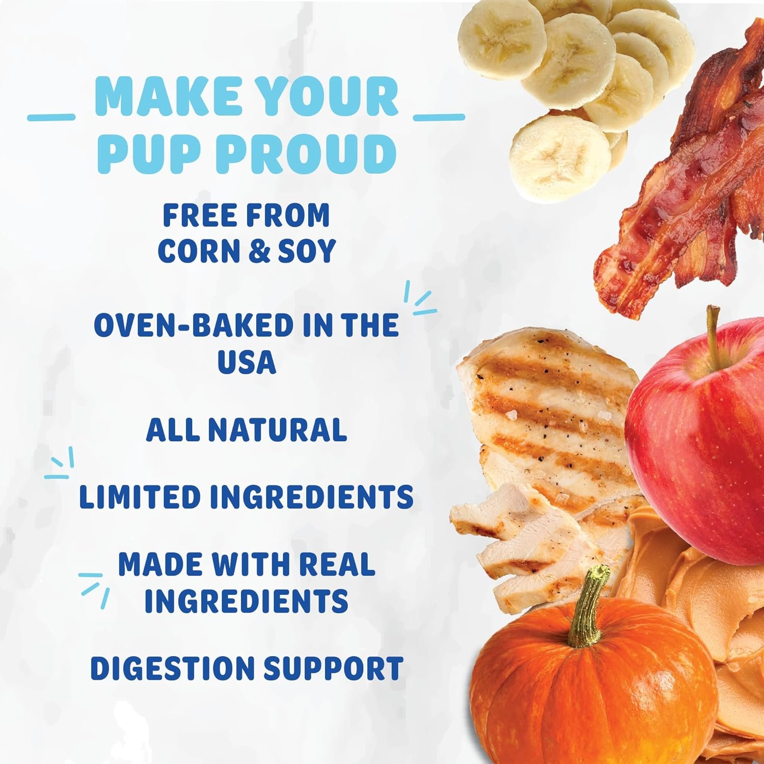 Shameless Pets Crunchy Dog Treats - Party Mix Variety, 10oz - Healthy Dog Biscuits & Cookies Treats for Small, Medium, and Large Dogs - Made in The USA - Free from Corn & Soy - Image 3
