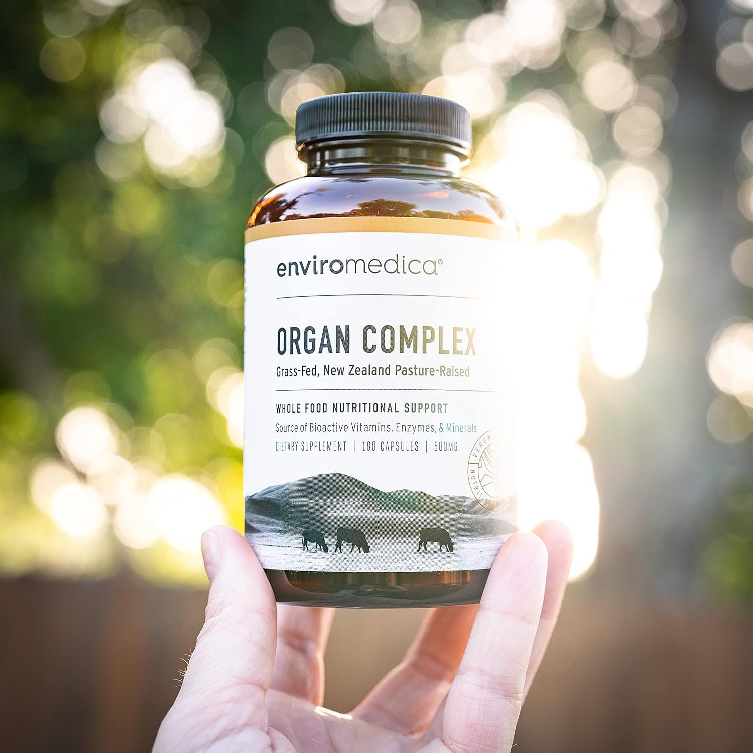 Enviromedica Grass-Fed Organ Complex: Freeze-Dried Beef Liver, Kidney, Heart, and Pancreas (180 ct) - Image 4
