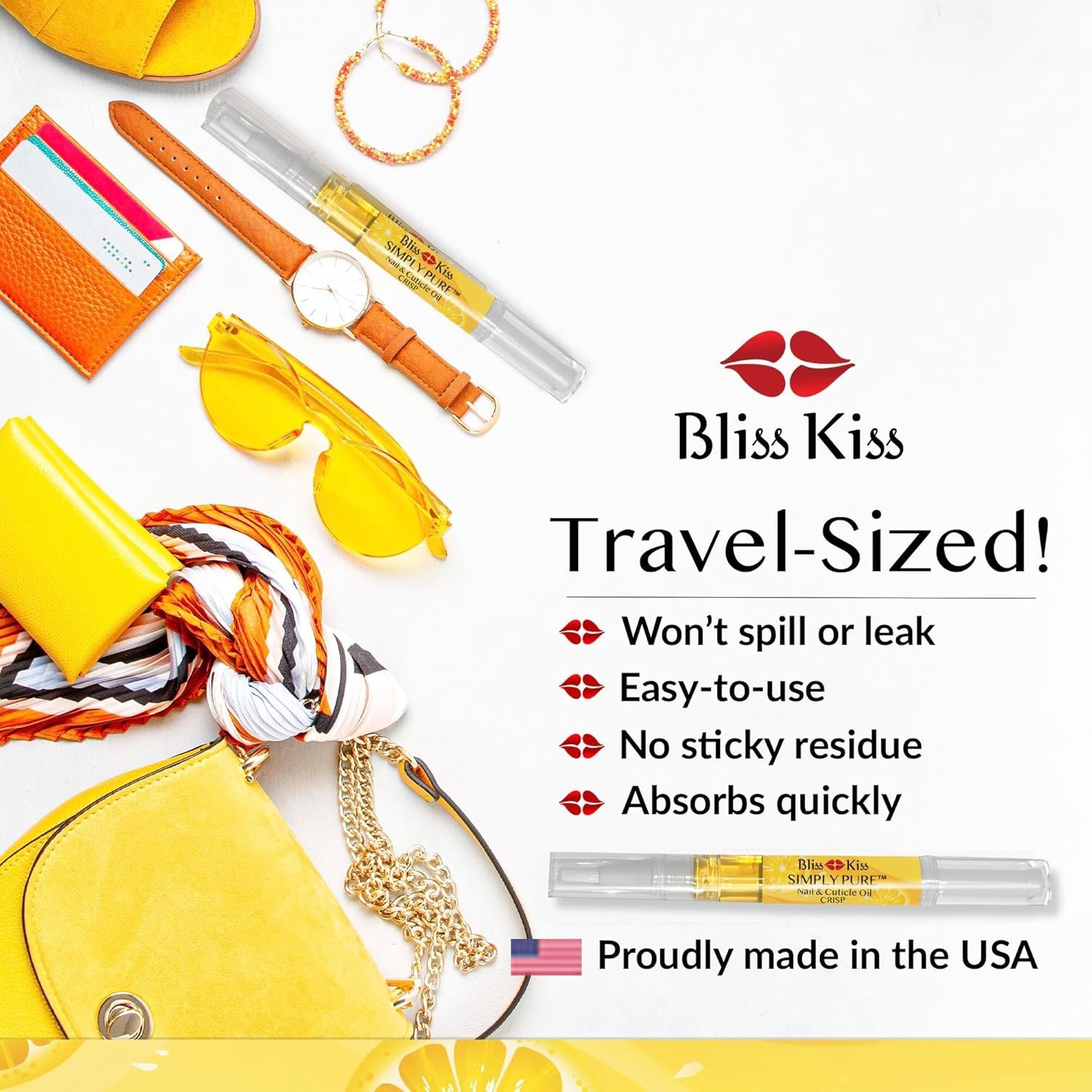 Bliss Kiss | Crisp Fragrance 4 Nail Oil Cuticle Pens w/Vitamin E & Jojoba⏤Nail Strengthener Nail Growth Serum for Brittle Peeling Breaking Thin Nails - Image 6