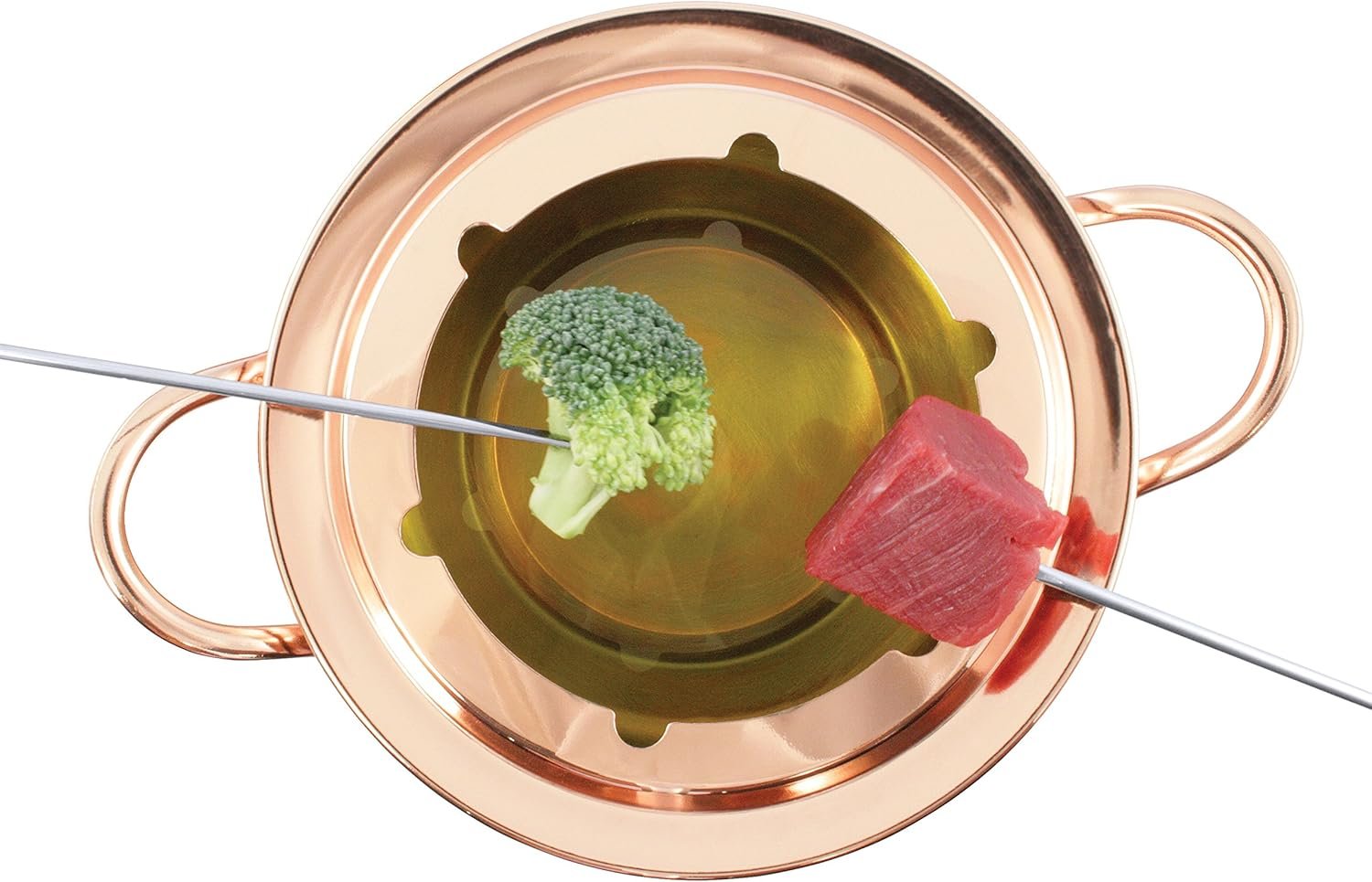 Swissmar F66915 11-Piece Biel Meat Fondue Set, Copper - Image 3