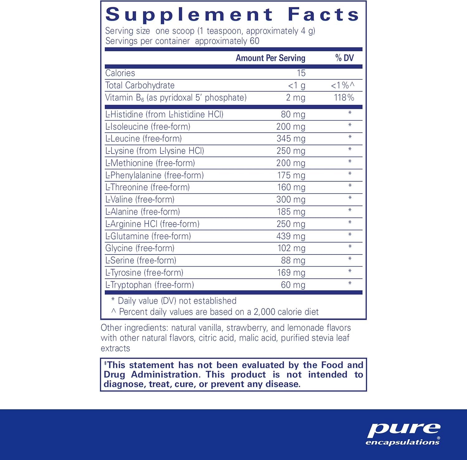Pure Encapsulations Amino Replete | Hypoallergenic Free-Form Amino Acid Powder Supplement | 8.5 Ounces Powder - Image 3