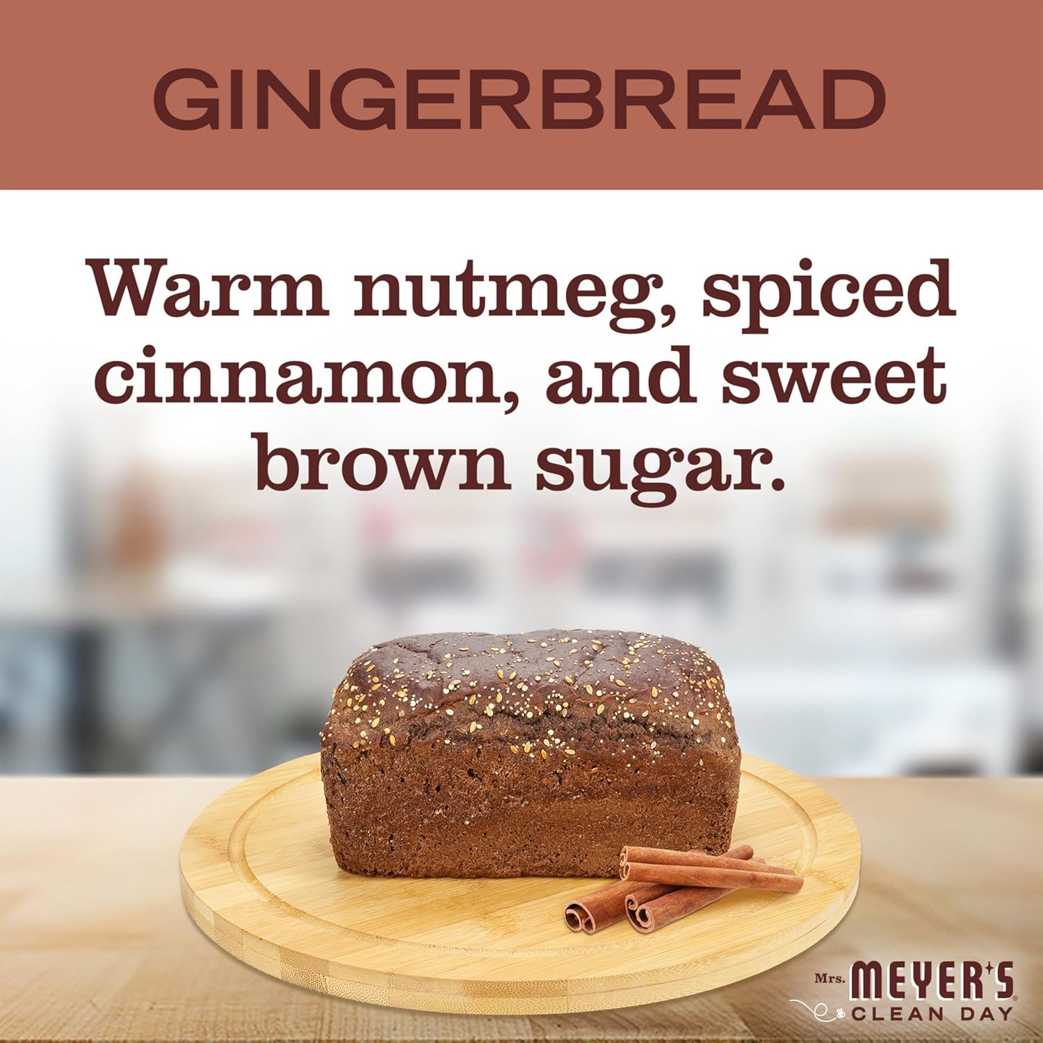 MRS. MEYER'S CLEAN DAY Multi-Surface Everyday Cleaner, Limited Edition Gingerbread Scent, 16 Ounce Bottle - Image 4