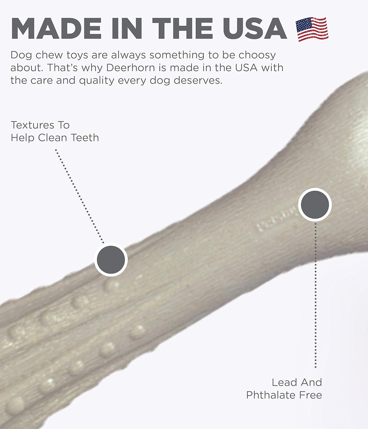 Petstages Deerhorn Antler Alternative Dog Chew Toy, Medium - Image 4