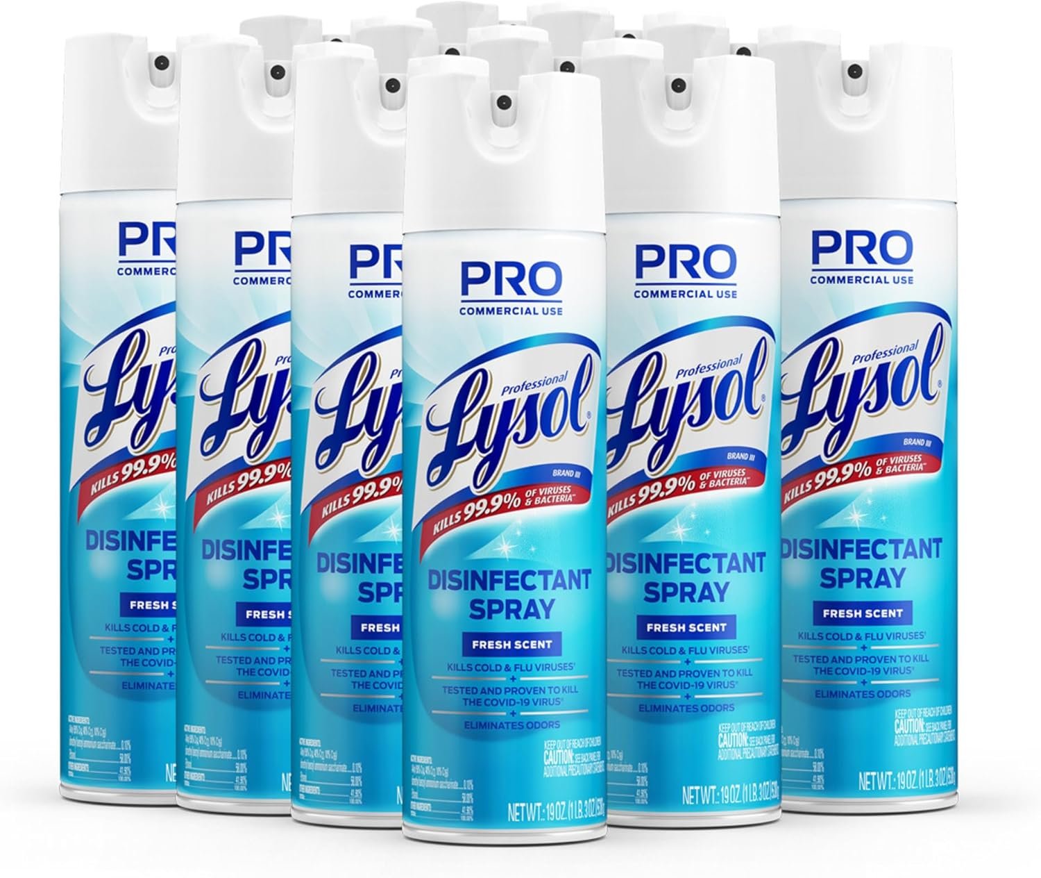 Lysol - RAC04675CT Professional Disinfectant Spray, Fresh, 228oz (12X19oz) - Image 7