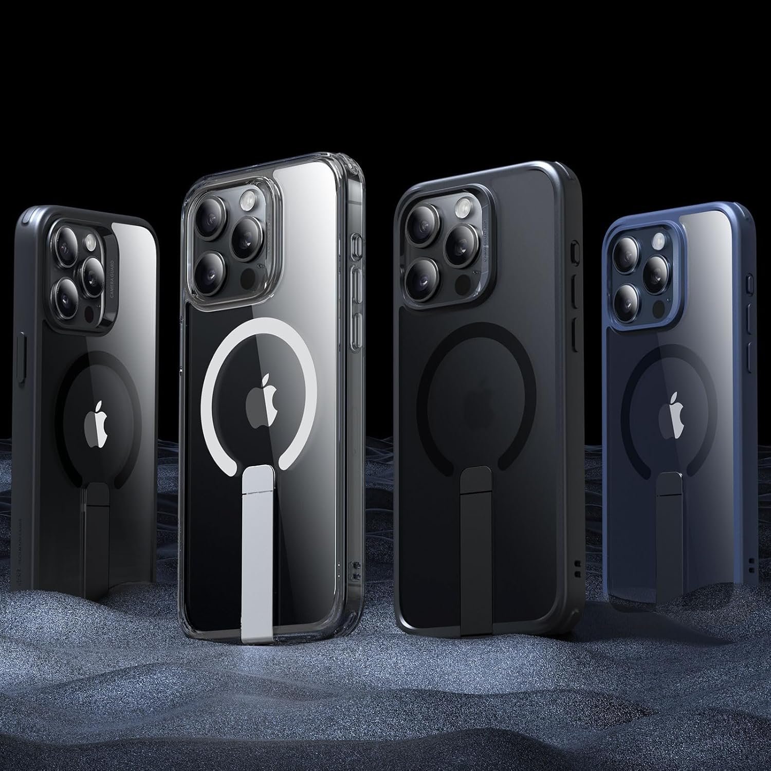 ESR for iPhone 15 Pro Max Case,Compatible with MagSafe,Fully Adjustable Flickstand,Military-Grade Drop Protection,Slim Back Cover with Patented Kickstand, Boost Series, Clear - Image 9