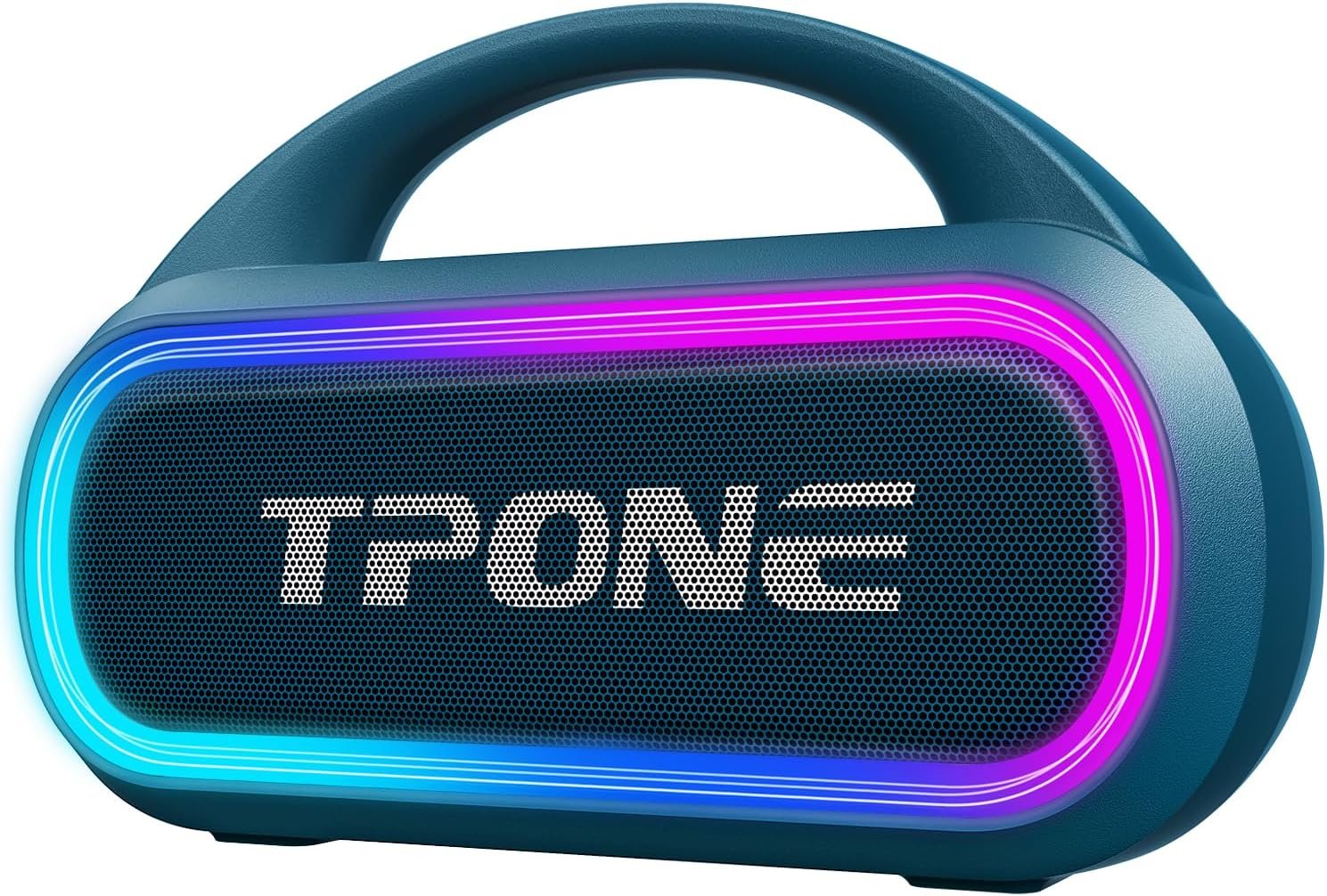 Bluetooth Speaker,IPX7 Waterproof Portable Wireless Speaker with 30W(Peak) Loud Stereo Sound ,100ft Range,Multi-Colors Rhythm Lights, TWS Pairing, BT5.3,for Home/Party/outdoor/Beach, (Indigo Blue) - Image 2