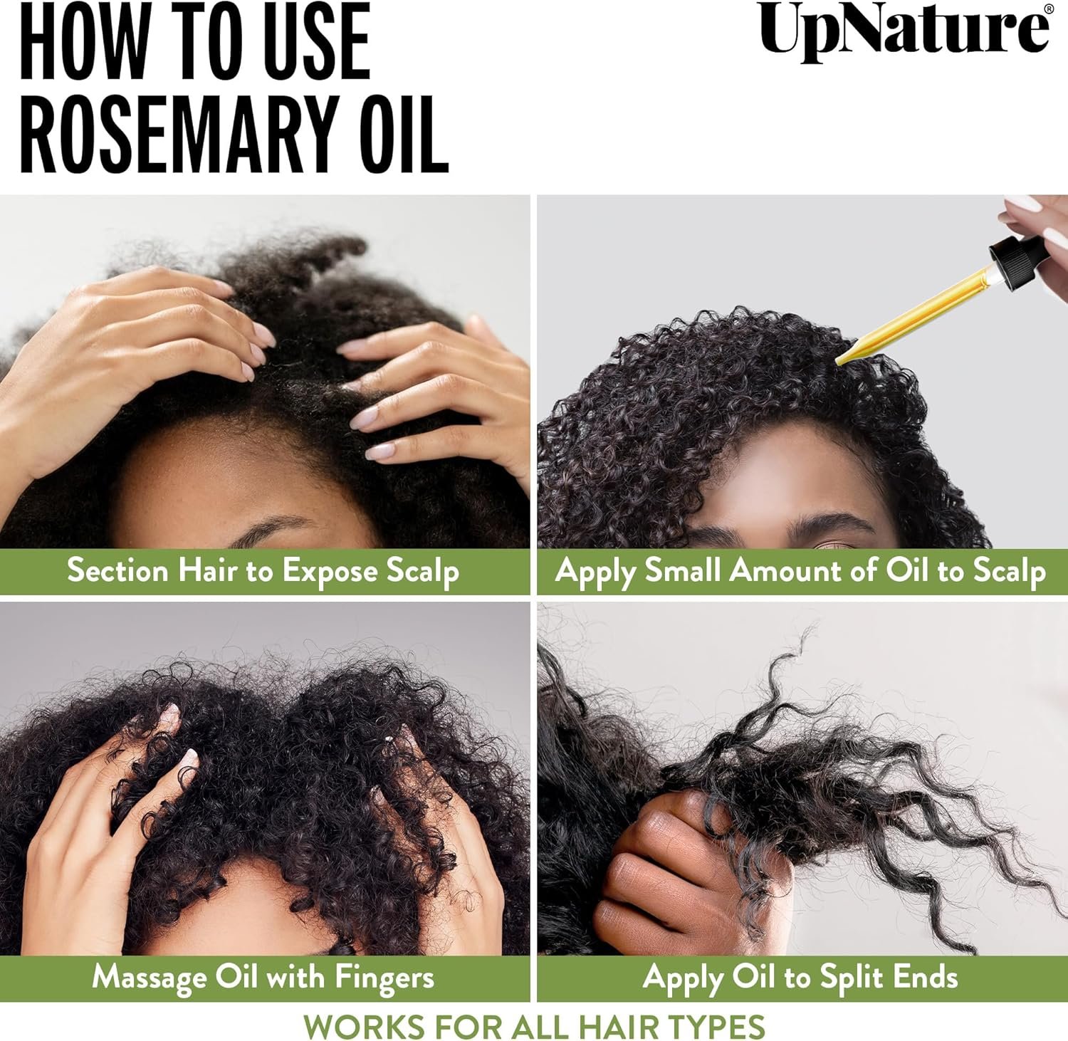 UpNature Organic Rosemary Essential Oil, 100% Pure, 2oz - USDA Certified, Nourishing Hair Growth, Strengthening Scalp, Skin & Nails - Image 5