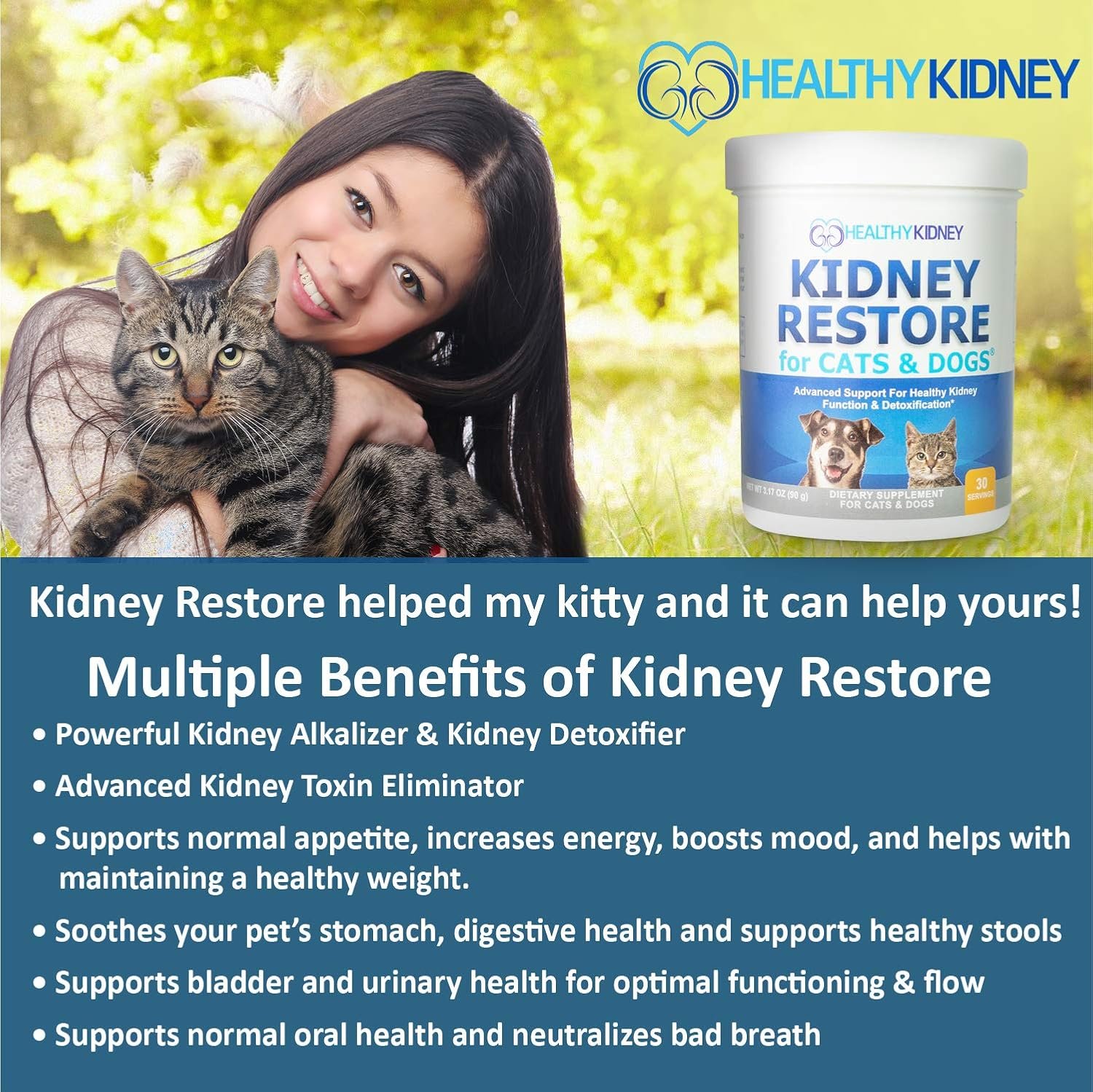 Kidney Restore Cats & Dogs Unflavored for Supporting Normal Kidney Function, Creatinine, Pet Renal Kidney Health Supplement Felines Canines - Image 8