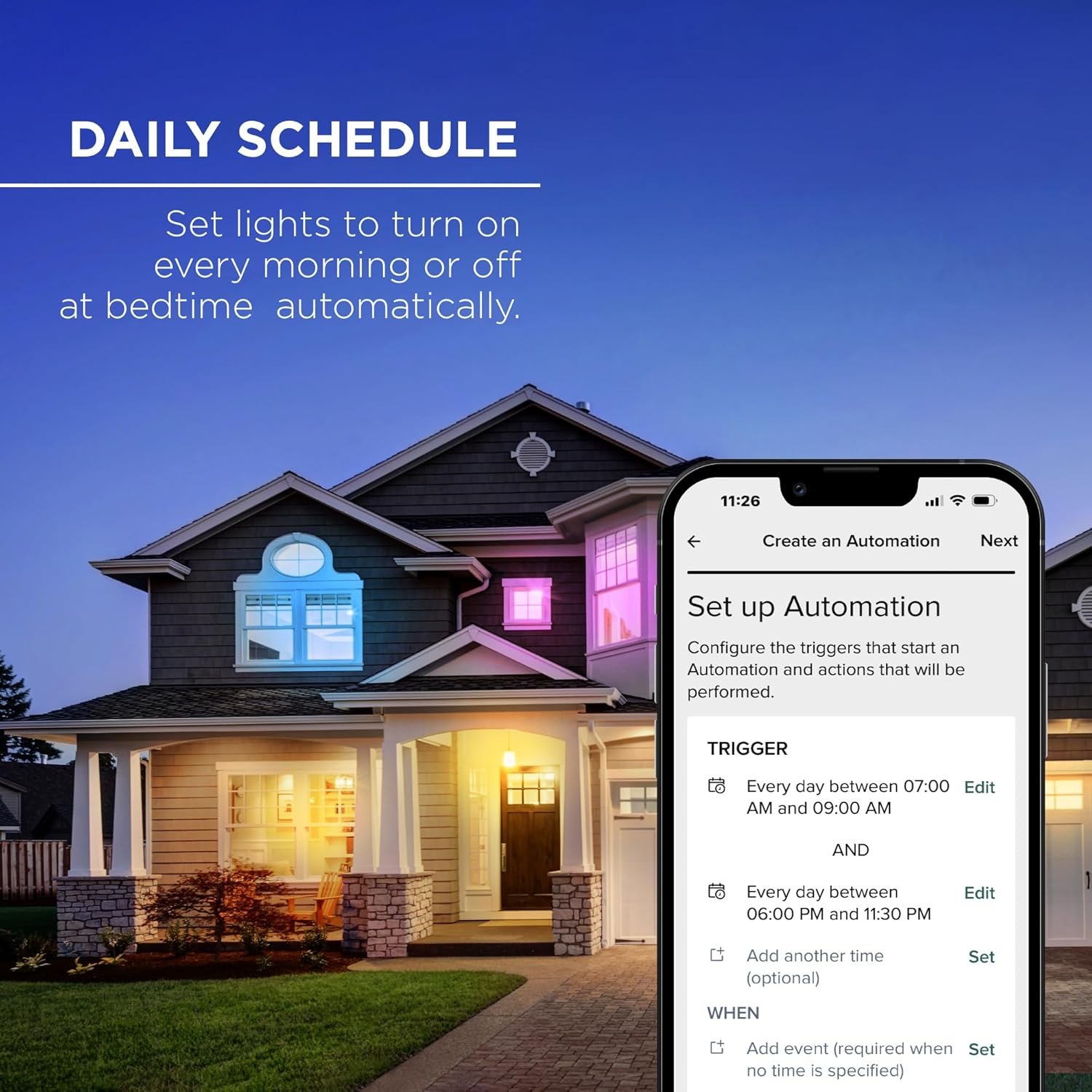 A19 Color Changing Light Bulbs - 2-Pack, Dimmable, Compatible with Alexa and Google Assistant - Image 8