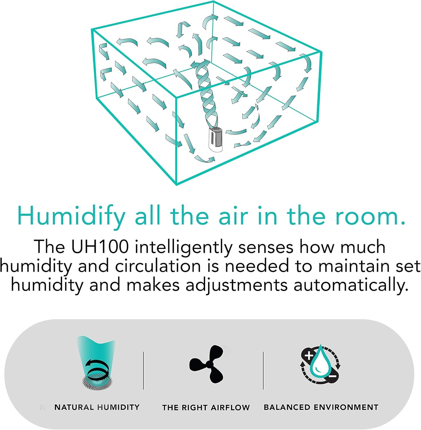 Vornado UH100 Ultrasonic Humidifier with Fan Assisted Humidification - Image 5