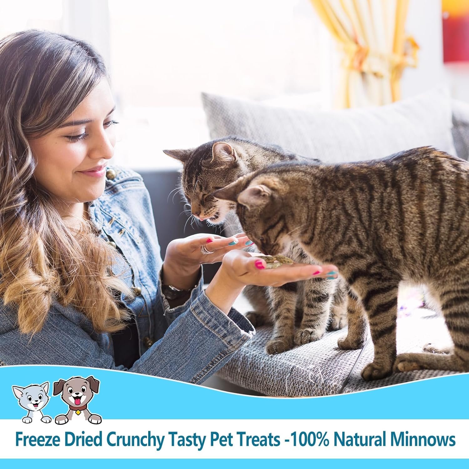 Minnows - 8.5 oz Freeze Dried - 100% Natural Premium Cat Treat, Dog Treat - Freeze Dried Minnows for Cats - Freeze Dried Minnows for Dogs (8.5 OZ) - Image 7