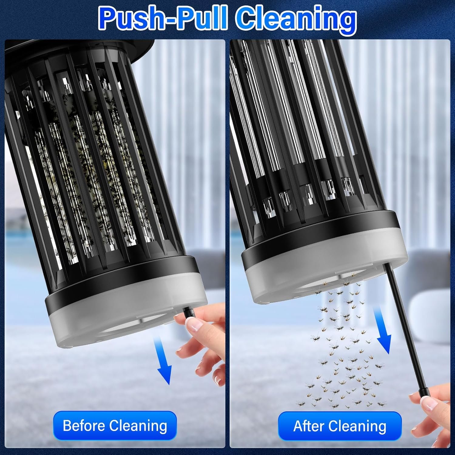 PALONE Bug Zapper for Outdoor Indoor, Mosquito Zapper Rechargeable Fly Killer, Portable Electric Fly Traps, Mosquito Killer, Insect Pest Control with LED Light for Backyard, Patio, Camping, Fishing - Image 9