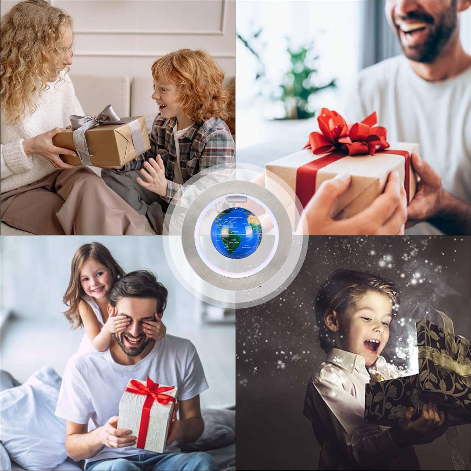 Magnetic Levitation Floating Globe with LED Light Anti Gravity Levitating World Map Office Home Desk Gadgets Decor Accessories Birthday Unique Gifts Men Kids Teacher Boss - Image 7