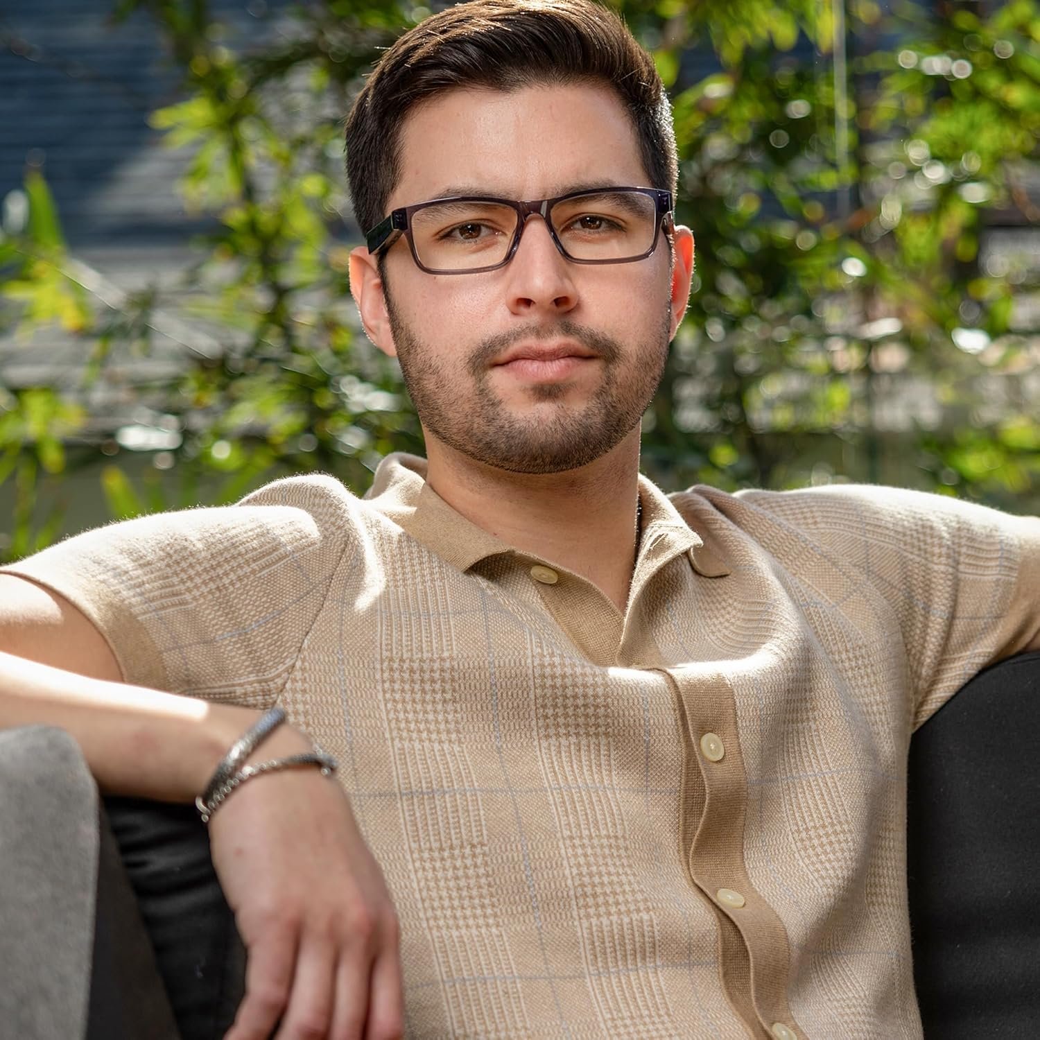 Amazon Echo Frames (3rd Gen) + Echo Pop | Smart glasses with Alexa | Modern Rectangle frames in Charcoal Gray with prescription ready lenses - Image 7