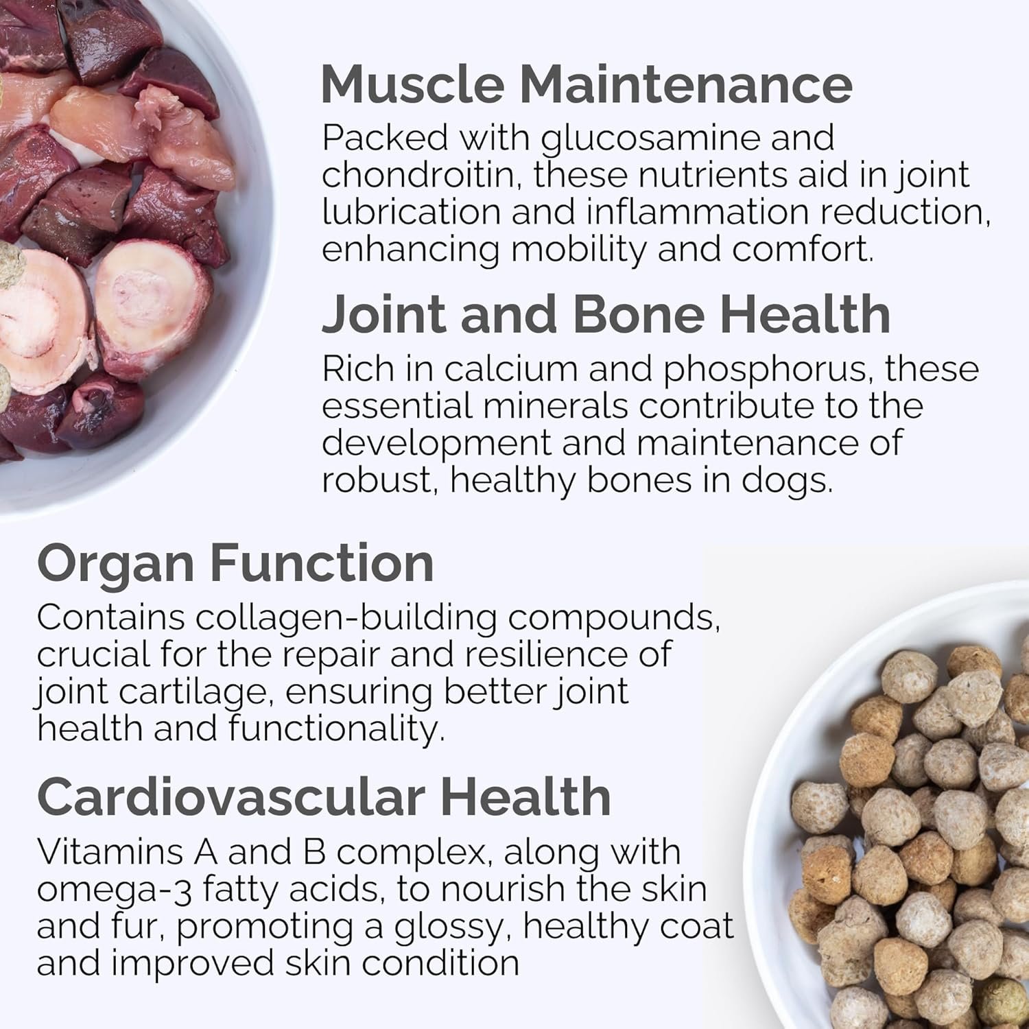 Beast & Bird (Beef and Chicken) Dog Treats - Gut and Digestion, Immune Response, Diabetic Support - Chicken, Beef Liver, Kidney, Heart, Chicken Cartilage - Heart of The Canine - 6oz - Image 4