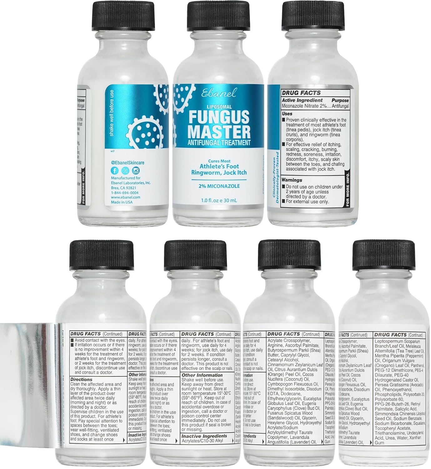 Ebanel Athlete's Foot Fungus Treatment Extra Strength, Antifungal Cream with Miconazole, Undecylenic Acid, Tea Tree Oil, Treats Skin Fungus Leading to Toenail Fungus, Promotes Healthy New Nail Growth - Image 9