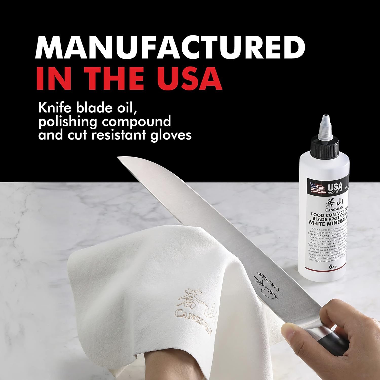 Cangshan 1026757 7-Piece Kitchen Knife Care & Sharpening Kit - Image 9