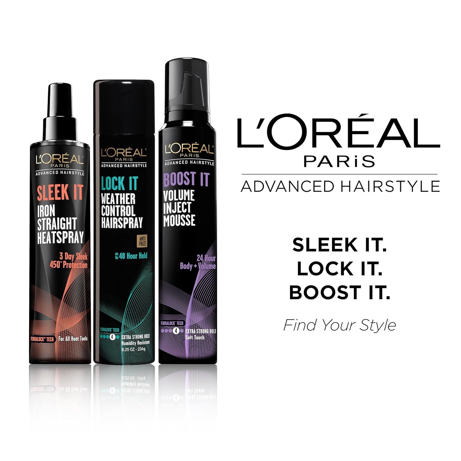 L'Oréal Paris Advanced Hairstyle Sleek It Iron Straight Heat Spray, 5.7 Ounce - Image 6