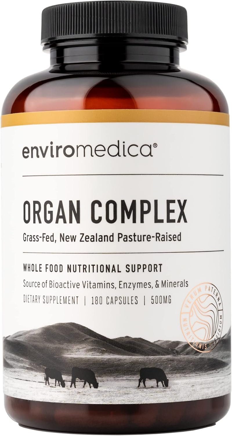 Enviromedica Grass-Fed Organ Complex: Freeze-Dried Beef Liver, Kidney, Heart, and Pancreas (180 ct) - Image 2