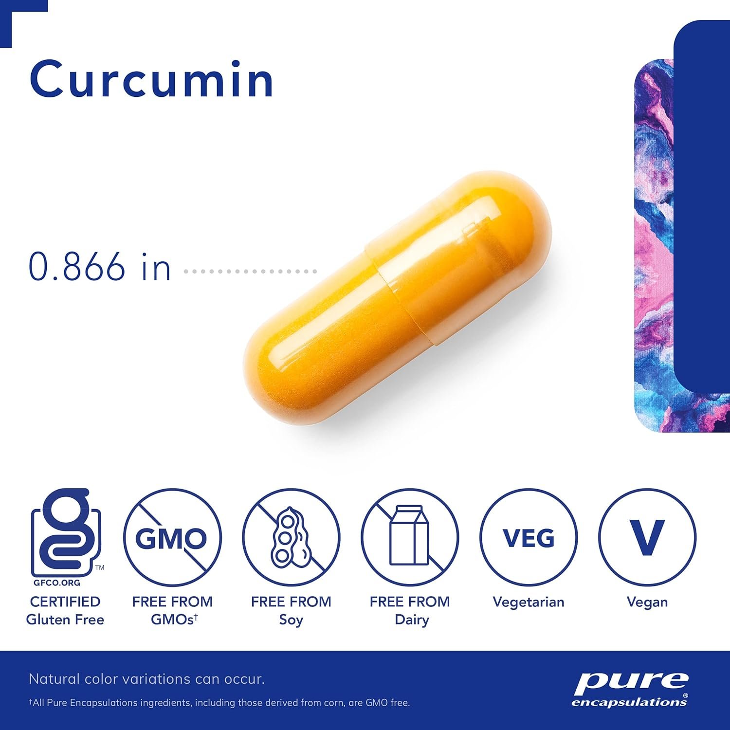 Pure Encapsulations Curcumin - 500 mg - Supports Joint Health & Liver Health - Curcuma Longa Capsule - Non-GMO & Vegan - 60 Capsules - Image 4