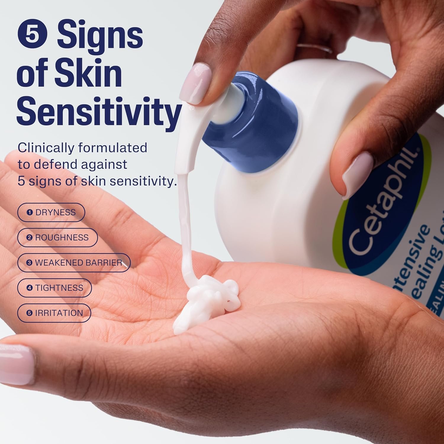 Cetaphil Intensive Healing Lotion with Ceramides 16 oz For Dry, Rough, Flaky Sensitive Skin 24-Hour Hydration Fragrance, Paraben & Gluten Free - Image 4