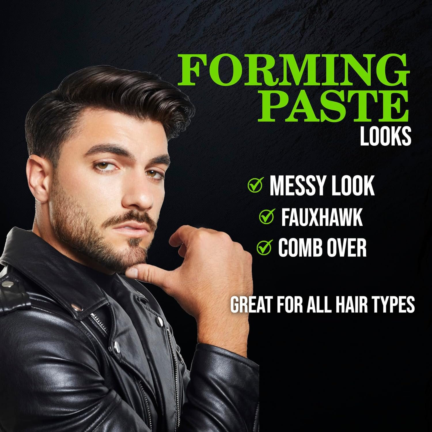 TRENDSTARTER - FORMING PASTE (4oz) - Medium Hold - Medium Shine - Lightweight Water-Based Hair Cream - Premium All-Day Hold Hair Styling Product - Flake-Free Hair Paste for All Hair Types - Image 8